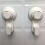 4 pièces porte-crochets à ventouse étanches blanc 6