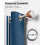 Tende da esterno a righe blu navy e bianche con occhielli impermeabili 6