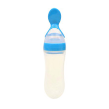 Dvkptbk Cucchiaio dosatore in silicone per alimenti per neonati e sacchetto per alimenti solidi con cucchiaio – Compatibile con alimenti biologici