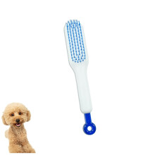 Escova de higiene ajustável com cerdas macias para cães e gatos de pequeno porte.