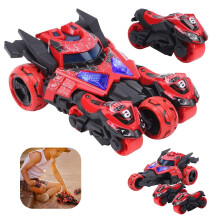 MesaSe 3-in-1-Rückziehspielzeug: Motorrad, Rennwagen & Pop-Up-Fahrzeug mit LED-Licht & Musik – Geeignet für Kinder ab 3 Jahren