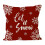 Housse de coussin flocon de neige de Noël 45 x 45 cm 1