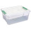 MOQIN Stack & Carry Box – Διαφανές στοιβαζόμενο δοχείο αποθήκευσης με αφαιρούμενο δίσκο, 1