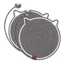 Cat Scratching Mat, 2 Pieces Scratching Mats for Cats Grey Scratching Mat with Ball Toy, Scratching Mat, Scratching Mat, Cotton Rope Accessory, Cats