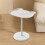 Bear-shaped nightstand with removable tray, white 5