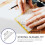 Worgeous 2pcs Multi-purpose Rolling Ruler Plastic Measuring Rolling Ruler for Drawing Design 8