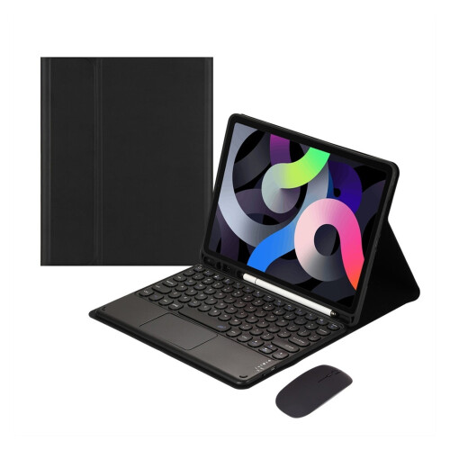 Étui clavier rétro avec pavé tactile pour iPad 9,7 pouces
