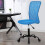 Ergonomic mesh office chair with lumbar support, blue 8