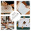 Worgeous 2pcs Multi-purpose Rolling Ruler Plastic Measuring Rolling Ruler for Drawing Design 6