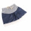 Maternity denim shorts breathable drawstring dark blue 2