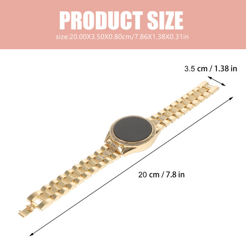 Γυναικείο Ρολόι Bling για Γυναίκες Χρυσό Μεταλλικό 1 Συσκευασία 7.9X1.4X0.3Εκ. 2