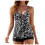 Γυναικείο Tankini Top με έλεγχο κοιλιάς – Λευκό, Plus Size 4XL, Συμβατό με ασορτί παντελόνια 1