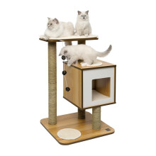Vesper V-Base Walnut, Cat Furniture Tree