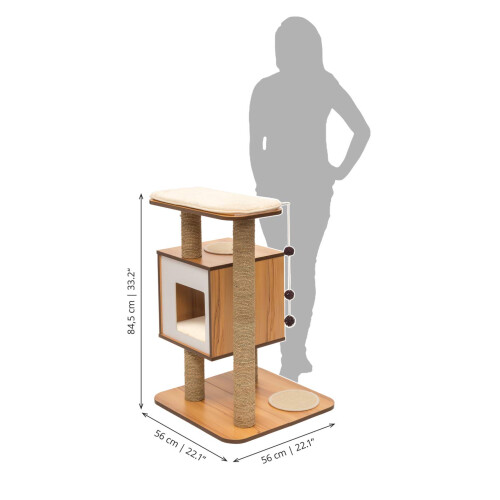 Catit Vesper V-Base Walnut, Cat Furniture Tree 2