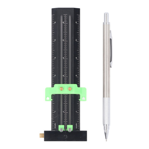 Gabarit de traçage en T, 6 pouces, 190 mm, vert 1