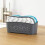 Minky Minky Grey M Cloth Storage Basket Set 3
