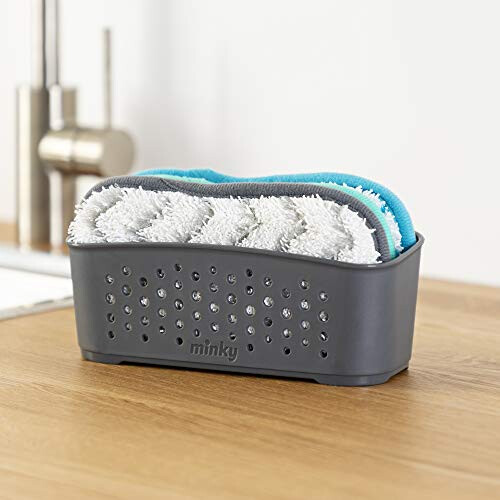 Minky Minky Grey M Cloth Storage Basket Set 2