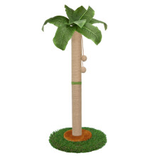 HOMYHANDS Cat Scratching Post for Indoor Cats and Kitten - 80CM Tall cat Scratching Post with Sisal Rope,Palm Tree Cat Scratch Post with Hanging Ball