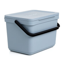 TATAY Kitchen Food Waste Caddy 6L | Organic Bin Smart With Support Bracket and Screws Included | Compact and Functional Design | Made from 100%