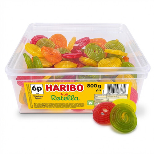Haribo Rotella Fruit Wheels 800g Tub
