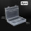 WYAN 4pcs A5 Storage Boxes with Lids, Plastic Box, Stackable Storage Box, Clear Storage Boxes with Lids, for Home, Office, School to Store Files, 2