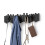 Umbra Umbra Sticks Wall-Mounted Coat Rack Rail Hook with 8 Retractable Pegs ? Modern, Space-Saving Storage Organizer, Black 1