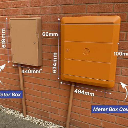 Gas and Electric Meter Box Covers - (Brown) 1
