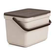 TATAY Kitchen Food Waste Caddy 6L | Organic Bin Smart Without Bracket | Compact and Functional Design | Made from 100% Recycled Materials |