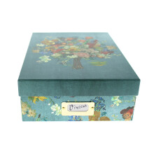 Blueprint Collections Van Gogh A4 Storage box | Decorative Storage Box with Lid | Home Office | Cardboard Storage Boxes with Lids | Storage Box with