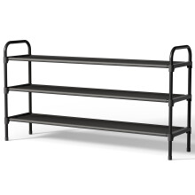 Kitsure Shoe Rack for Closet, Sturdy Shoe Storage for Entryway, Space-Saving Shoe Rack Small and Shoe Shelf, 99.0 x 29.9 x 58.9 cm, Black