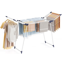 SYKIARIOL Clothes Airer, Winged Clothes Drying Rack, Foldable Drying Rack Laundry Indoor, Space Saving Outdoor Clothes Dryer, Airers Clothes Indoor