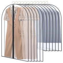 GoMaihe Clothes Cover,12 Pack Bags Set 60 x 120cm/60 x 100cm/Dress Garment Bag with Zip in Wardrobes, Moth Resistant Dustproof Waterproof Washable