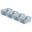 Curver Curver My Style Small Rectangular Storage Basket 4L - Blue (Pack of 4) 1
