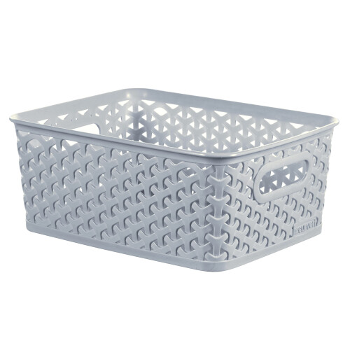 Curver Curver My Style Small Rectangular Storage Basket 4L - Blue (Pack of 4) 1