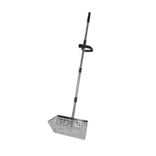 Heavy Duty Carbon Steel Beach Sand Scoop with 2 in 1 Design for Metal Detecting and Shell Collecting