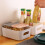 GAOHAN 12Pcs Plastic Storage Basket with Handles, Plastic Storage Boxes Small,Mini Storage Boxes Rectangle,for Shelves, Kitchen, Office, Fridge, 5