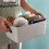 GAOHAN 12Pcs Plastic Storage Basket with Handles, Plastic Storage Boxes Small,Mini Storage Boxes Rectangle,for Shelves, Kitchen, Office, Fridge, 3