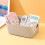 GAOHAN 12Pcs Plastic Storage Basket with Handles, Plastic Storage Boxes Small,Mini Storage Boxes Rectangle,for Shelves, Kitchen, Office, Fridge, 4