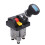 PTO Dump Valve 4-Holes 4-Pos Aluminum+Plastic 3