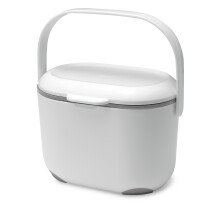 Addis 2.5L Compost Caddy - White & Metallic