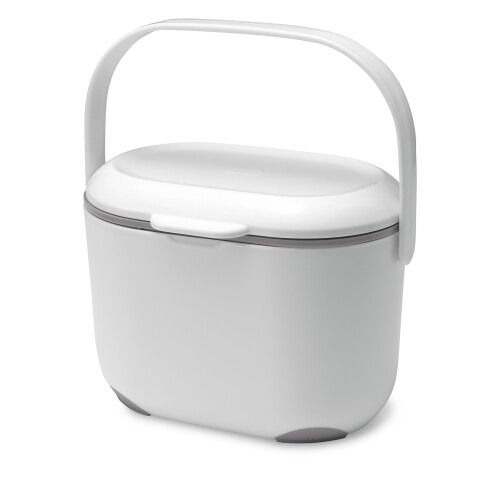 Addis Addis 2.5L Compost Caddy - White & Metallic