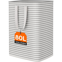 Lifewit 80L Collapsible Washing Laundry Basket Hamper, Dirty Clothes Basket Laundry Bin With Extended Handles For Storage Clothes Toys In Bedroom