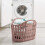Addis Addis Fold Flat Easy Store Clothes Laundry Basket Hamper, Pink, 38 Litre 2