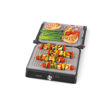 Salter Marblestone Health Grill ? Electric Fold-Out Grill & Panini Maker, Non-Stick XL Plates 29 x 23cm, Opens Flat To 180?, Adjustable Temperature