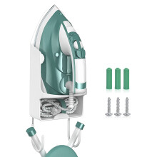 Ironing Board Holder Wall Mount Electric Iron Hanger Rack Storage Organizer Basket Wall Mount in Laundry Room