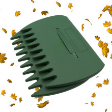 Leaf Scoops with Ergonomic NonSlip Grip for Lawn and Garden Cleanup in Army Green