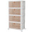 PurKeep Storage Boxes with Lid - 23L*4 Tier Plastic Storage Box with Lid, Stackable Boxes with Wheels, Storage Drawers with Front Door, Plastic Box 1