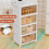 PurKeep Storage Boxes with Lid - 23L*4 Tier Plastic Storage Box with Lid, Stackable Boxes with Wheels, Storage Drawers with Front Door, Plastic Box 3
