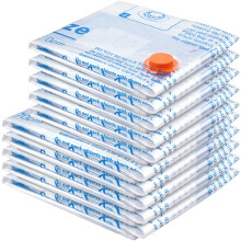 Vacuum Storage Bags 10 Combo (5 Jumbo?5Large), Space Saver Sealer Bags, Airtight Compression Bags for Clothes, Pillows, Comforters, Blankets, Bedding