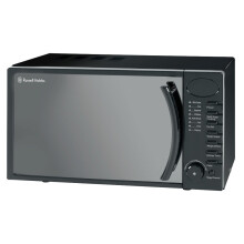 Russell Hobbs RHM1714B 17 Litre 700 W Black Digital Solo Microwave with 5 Power Levels, Digital Clock and Timer, 8 Auto Cook Menus, Automatic Defrost,